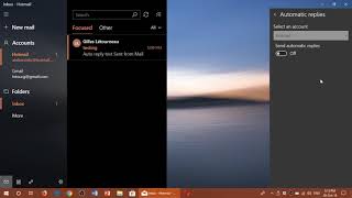 Windows 10 October 2018 update How to set up automatic reply for emails