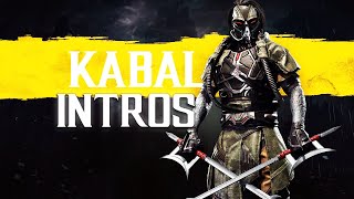 Mortal Kombat 11 ALL KABAL Intros (Dialogue & Character Banter) MK11