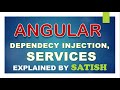 #angular Angular | Dependency Injection In Angular | @Injectable | Services In Angular #services