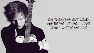 Ed Sheeran   Thinking Out Loud Lyrics With Music   YouTube