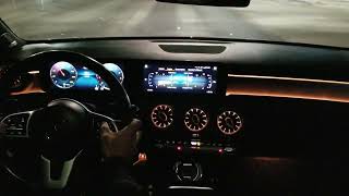 2019 Mercedes A220 night driving