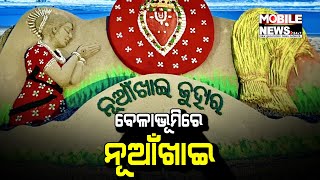 ବାଲୁକା କଳାରେ ନୂଆଁଖାଇର ଶୁଭେଚ୍ଛା ଜଣାଇଲେ Sudarsan Pattnaik  || Nuakhai 2023  || Nuakhai Sand Art