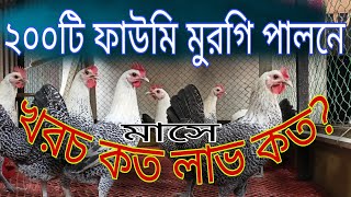 ২০০ মুরগি পালন করে মাসে কত টাকা আয় করা সম্ভব। কত টাকা খরচে? #মুরগী পালন করবেন!