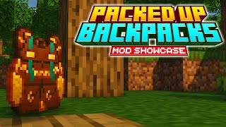 Minecraft: PACKED UP (BACKPACKS) MOD | Minecraft Mods Showcase 1.21+