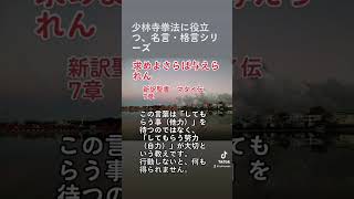 少林寺拳法に役立つ名言・格言シリーズ　　#少林寺拳法 #shorinji #護身術 #名言 #格言