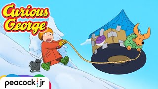 George's Downhill Dog House! | CURIOUS GEORGE