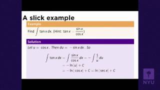 Calculus I - Integration by Substitution