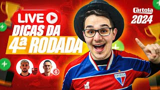 LIVE DICAS #4 RODADA | CARTOLA FC 2024 | INTER PODE POUPAR??
