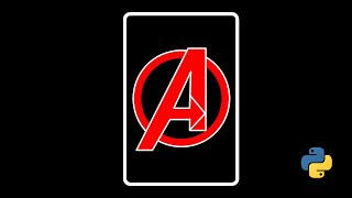 Avengers logo made with python turtle #shorts #short