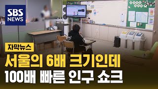 서울의 6배 크기인데…100배 빠른 인구 쇼크 (자막뉴스) / SBS