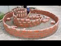 Make a Spiral Fish Tank from Brick and Cement