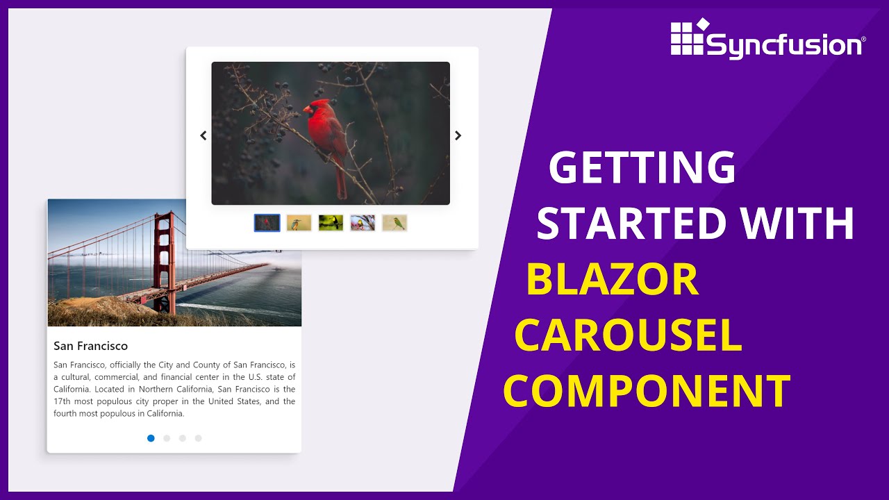 Getting Started With The Blazor Carousel Component Youtube