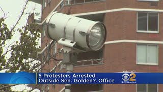 Protesters Arrested During Speed Camera Rally