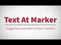 Text At Marker for After Effects
