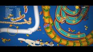 Big cacing 🐍nanas gamplay 5jt pouns#wormszone #gamecacing #vidio_wormszone #gameplay