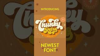 chunkey retro font - Newest Collection  #fontcollection #font #graphicdesign #funky #stylish