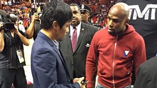 MAYWEATHER VS PACQUIAO 5/2/15 90%! FLOYD & MANNY MEET IN MIAMI HOTEL MULTIPLE HOURS! NO COTTO!
