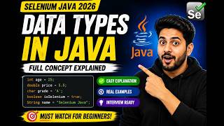 152. Data Types in Java (Selenium Java 2026)