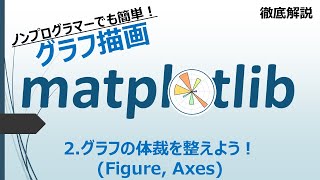 【超簡単】第2回 Pythonグラフ描画 matplotlib 徹底解説 グラフの体裁を整えよう！(Figure, Axes)