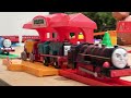 plarail thomas☆disney train 3 big mountain☆colorful course with station and ferris wheel