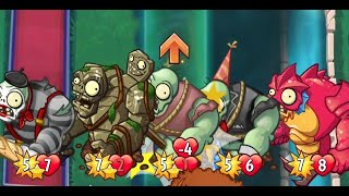 If five lanes have five different Gargantuar, then no plants can stay in zombies' way | PvZ heroes