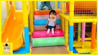 Indoor Playground Fun for Kids and Family Play Slide Rainbow Colors Balls | MariAndKids Toys
