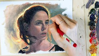 Oil Painting Portrait Time Lapse | "Kat" | +quick art chat