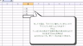 同じデータを簡単入力　「エクセル2007(Excel2007)動画解説」