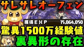 マルチでわかるオーフェンの強さ!!経験値1500万サレサレ裏異形 鋼の後継・オーフェン【あっき〜】【ダックス】【パズドラ実況】