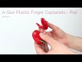 a star plastic finger castanets pair