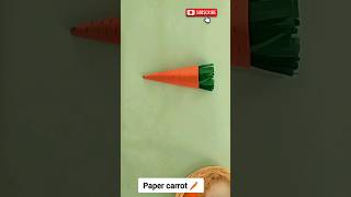 origami paper carrot🥕| paper carrot easy | how to make paper carrot | origami carrot,Paper Vegetable