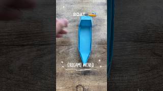 PAPER BOAT EASY ORIGAMI WORLD TUTORIAL | DIY ORIGAMI BOAT PAPER CRAFT | PAPER YACHT FOLDING