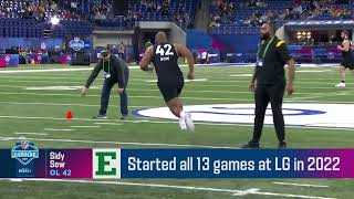 Sidy Sow at the 2023 NFL Combine