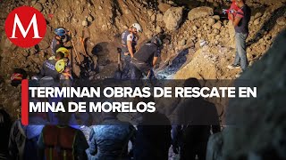 Rescatan cuerpos de dos mineros sepultados por derrumbe en Morelos