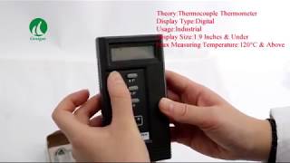 Digital Thermocouple Thermometer Temperature Reader Sensor Switchable Resolution TES-1310