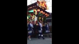 大分市　鷹松神社夏季大祭  人形山車  (高松 大山車)