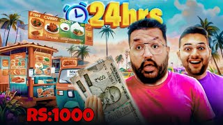 Living On Rs 1000 For 24 Hours Challenge In GOA