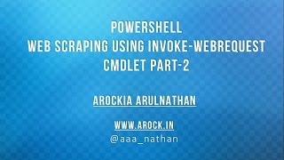 PowerShell WebScraping - Part 2