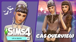 Sims 4 Life & Death CAS Overview