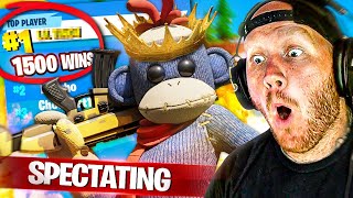 SPECTATING A TOP 1% FORTNITE PLAYER (1500 WINS!)