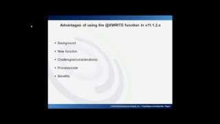 Advantages of Using the @XWRITE Function in Oracle Hyperion Planning and Essbase v11.1.2.x