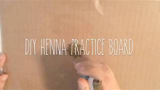 DIY Henna Practice Board