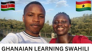 GHANAIAN Learning The Basics of SWAHILI Language In KENYA, Nairobi