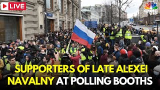 Russia Elections 2024 Live: Supporters of Late Kremlin Critic Navalny at Polling Stations | IN18L