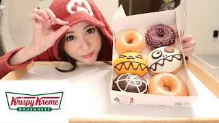 ハロウィン限定クリスピークリームドーナツ好きなだけ食べる【モッパン】