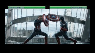 Captain America vs Captain America...with healthbars