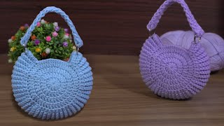 Very Unique 🥰Crochet for Beginners #knitting small bag #bolsa de ganchillo #step by step #mini purse