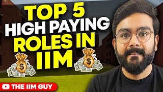 Top 5 high paying jobs at IIM