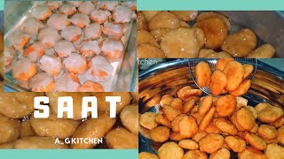 Saat sweet | Badusha Sweet | How to make perfect Saat recipe | Easy method  | A_G kitchen |