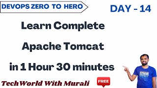 Day 14 | Learn Complete Apache Tomcat in 1 Hour 30 minutes | Tomcat Tutorial |#devopsforbeginners
